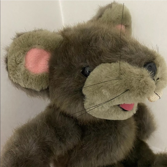 24K Polar Puff Special Effects Plush Rat “Minky” Vintage 1991 DCN Ind. 11” Tall - Picture 7 of 12